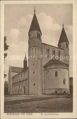 Gernrode Harz Sankt Cyriaki Kirche Kat. Gernrode Harz