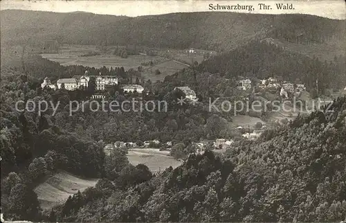 Schwarzburg Thueringer Wald Schloss Panorama Kat. Schwarzburg