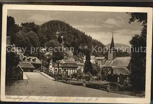 Schwarzburg Thueringer Wald Kirche Kat. Schwarzburg