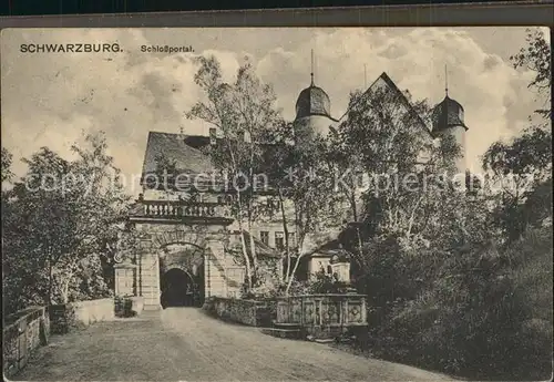 Schwarzburg Thueringer Wald Schlossportal Kat. Schwarzburg