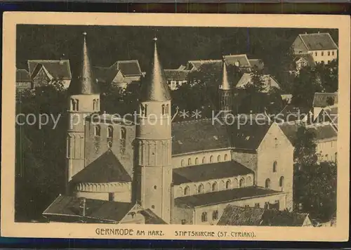 Gernrode Harz Stiftskirche Sankt Cyriaki Kat. Gernrode Harz