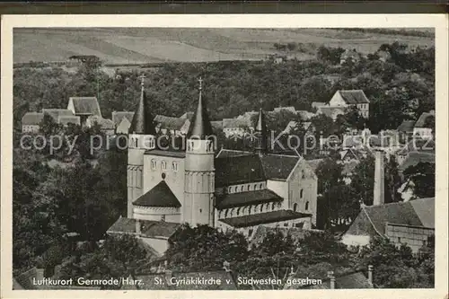 Gernrode Harz Sankt Cyriakikirche  Kat. Gernrode Harz