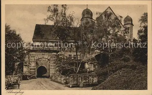 Schwarzburg Thueringer Wald Eingang zum Schloss Kat. Schwarzburg