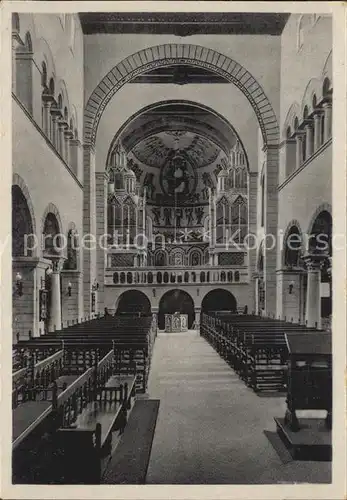 Gernrode Harz Stiftskirche Cyriaki Blick zum Chor Kat. Gernrode Harz