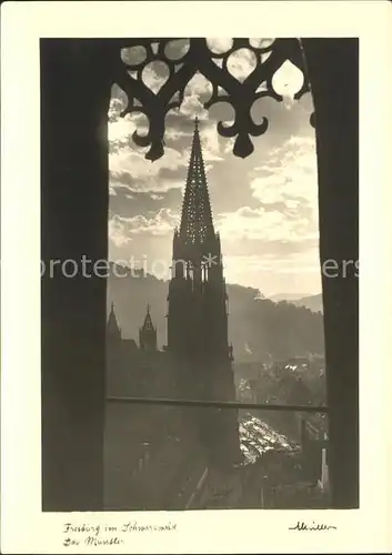 Foto Mueller Adolf Freiburg im Breisgau Muenster  Kat. Freiburg im Breisgau