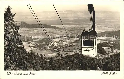 Foto Mueller Adolf Schauinsland Seilbahn  Kat. Freiburg im Breisgau