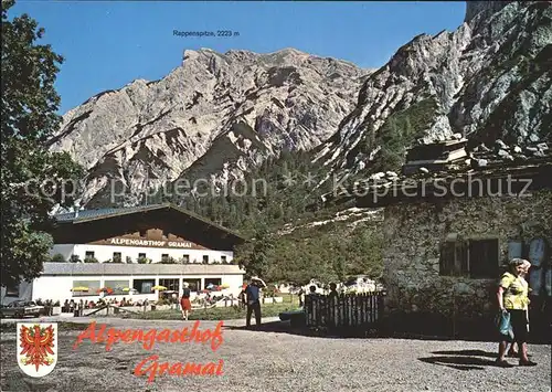 Pertisau Achensee Alpengasthof Gramai Rappenspitze Karwendelgebirge Kat. Eben am Achensee