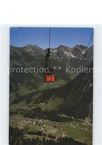 Mittelberg Kleinwalsertal Walmedingerhornbahn Wildental Schafalpenkoepfen Kat. Oesterreich