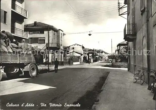 Italien Calusco d`Adda Via Vittorio Emanuele Kat. Italien