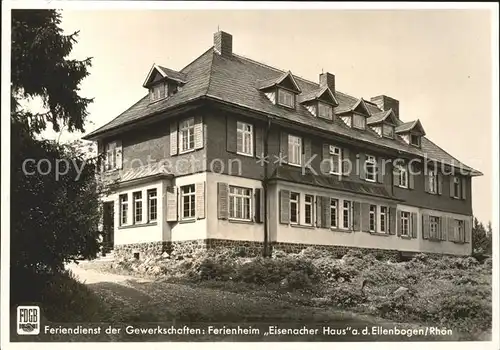 Rhoen Franken FDGB Feriendienst der Gewerkschaften Ferienheim Eisenacher Haus Kat. 