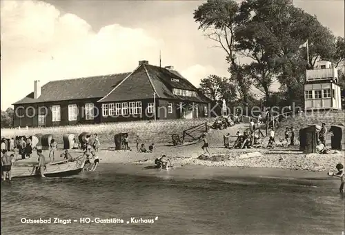 Zingst Ostseebad HO Gasstaette Kurhaus / Zingst Darss /Nordvorpommern LKR