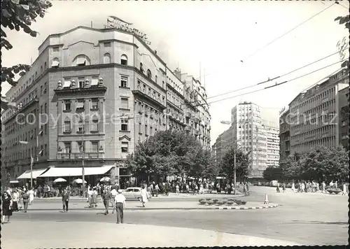 Beograd Belgrad Hotel Balkan Strassenpartie Kat. Serbien
