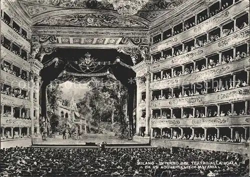 Milano Interno del Teatro alla Scala Kat. Italien