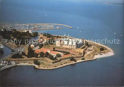 Kronborg Slot Fliegeraufnahme Schloss Burg Kat. Daenemark