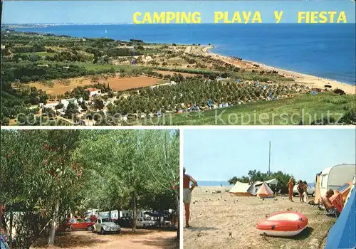 Tarragona Costa Dorada Fliegeraufnahme Camping Kat. Costa Dorada Spanien