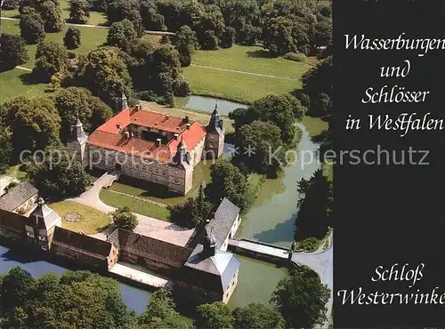 Westfalen Region Schloss Westerwinke Fliegeraufnahme Kat. Melle