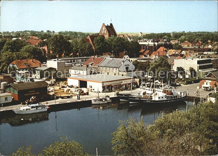 ALTE POSTKARTE OSTSEEBAD HEILIGENHAFEN IN HOLSTEIN AM HAFEN Fischerboot