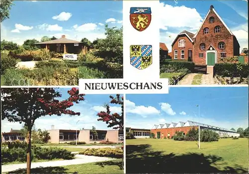 Nieuweschans Motel Jonge Kerk Scholencomplex Houwingaham Fabriekscomplex Kat. Oldambt