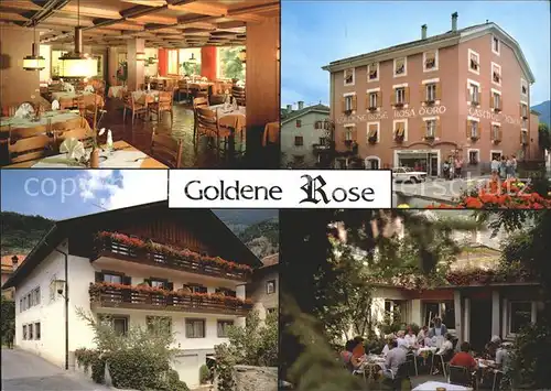 Schlanders Suedtirol Goldene Rose Gasthof Restaurant  Kat. Bozen Suedtirol