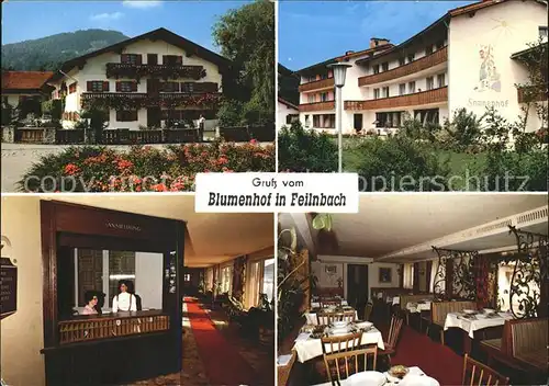 Feilnbach Blumenhof Heilbad Sonnenhof aerztehaus Speisesaal Kat. Bayrischzell