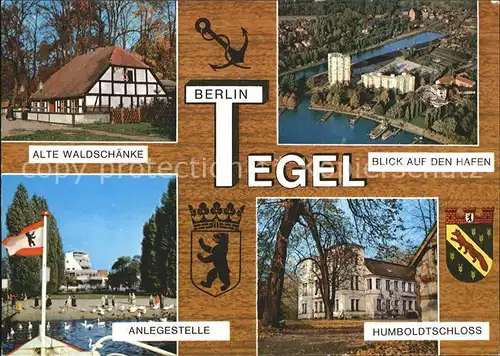 Tegel Alte Waldschaenke Hafen Anlegestelle Humboldtschloss / Berlin /Berlin Stadtkreis