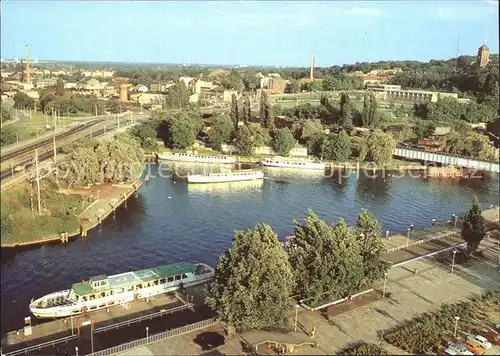 Potsdam Hafenbecken am Interhotel Weisse Flotte mit MS Templin Potsdam Nedlitz und Caputh Kat. Potsdam