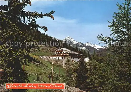 Soelden oetztal Gaislachalm Gasthof Sonnenplatte Kat. Soelden