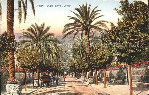 Nervi Viale delle Palme / Genova /Ligurien