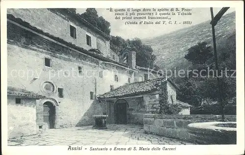 Assisi Umbria Santuario o Eremo di S. Maria delle Carceri Kat. Assisi