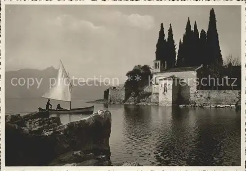 Lago di Garda Punta S. Vigilio Kat. Italien