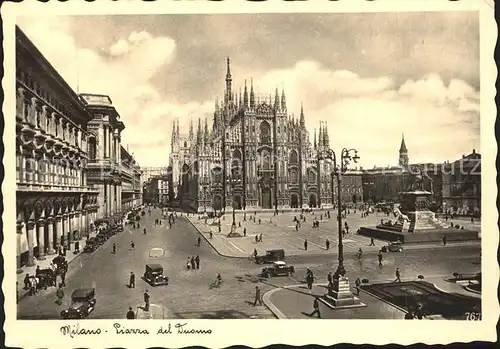 Milano Piazza del Duomo Kat. Italien