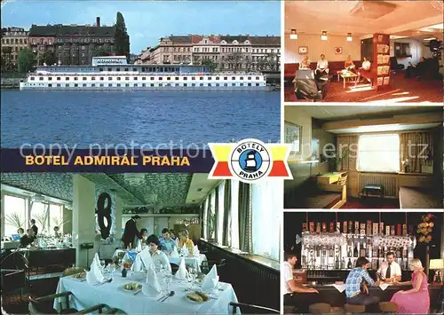 Praha Prahy Prague Botel Admiral Schiffshotel Kat. Praha