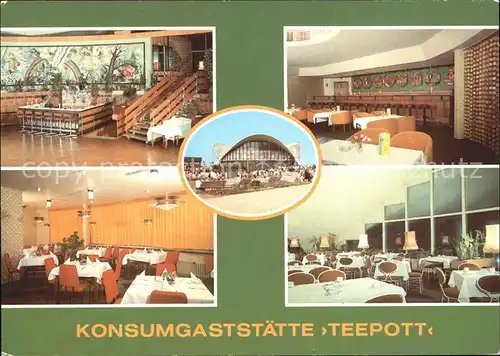 Rostock Warnemuende Gaststaette Teepott Kat. Rostock