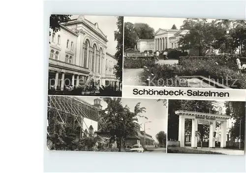 Schoenebeck Salzelmen Sanatorium Lindenbad Gradierwerk Kat. Schoenebeck