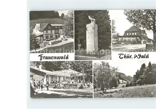 Frauenwald Thueringen Monument Cafe  Lenkgrund Kat. Frauenwald