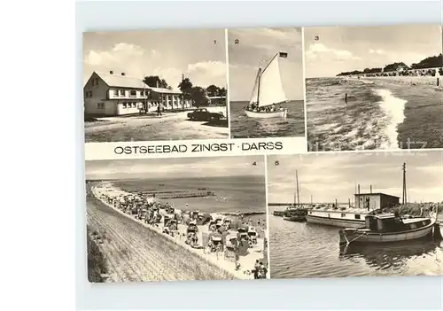 Zingst Ostseebad Erholungsheim Stranddistel Segelbot Moewe / Zingst Darss /Nordvorpommern LKR