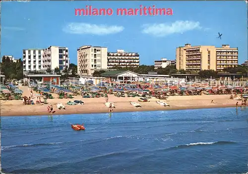 Milano Marittima Strandleben Kat. Cervia