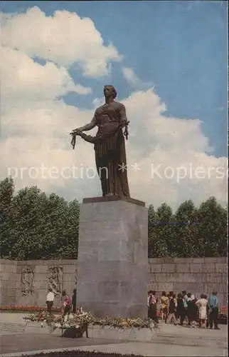 Leningrad St Petersburg Piskariovskoye Memorial Cemetery Statue Motherland Kat. Russische Foederation