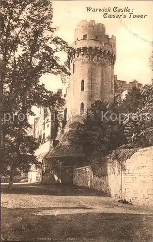 Warwick Castle Caesar Tower Kat. Grossbritannien