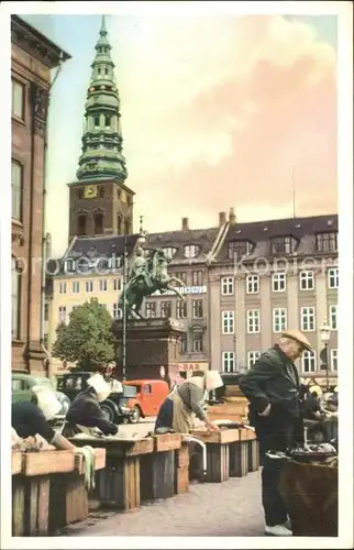 Kobenhavn Statue Bishof Absalon Founder Copenhagen Fish Market Strand Kat. Kopenhagen