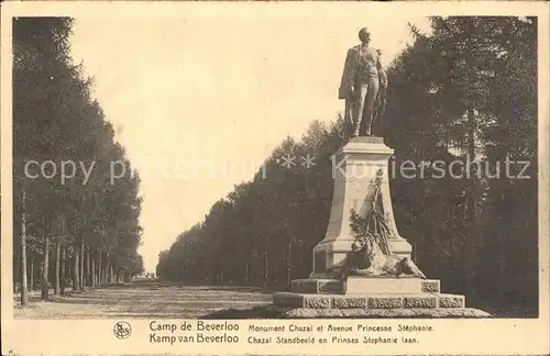 Camp de Beverloo Monument Chazal Avenue Princesse Stephanie / Belgien /