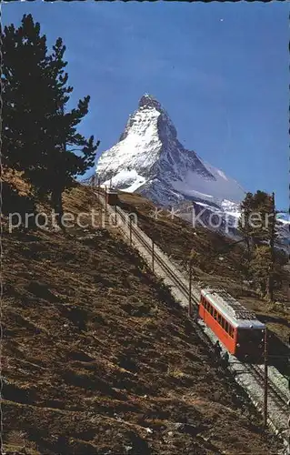 Matterhorn VS Gornergratbahn Mont Cervin Kat. Matterhorn