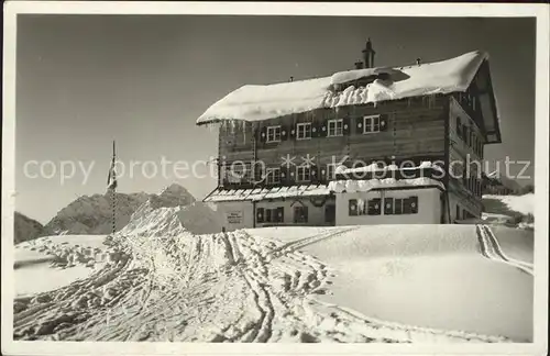 Hirschegg Kleinwalsertal Vorarlberg Waldemar Petersenhaus Kat. Mittelberg