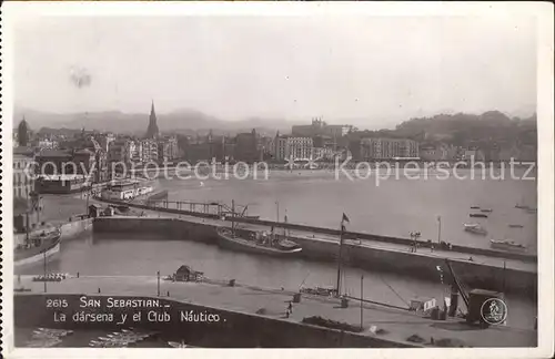 San Sebastian Guipuzcoa La darsena y el Club Nautico / Donostia-San Sebastian /Guipuzcoa