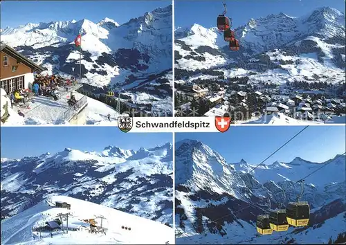 Adelboden Schwandfeldspitz Tschentenalp Luftseilbahn  Kat. Adelboden