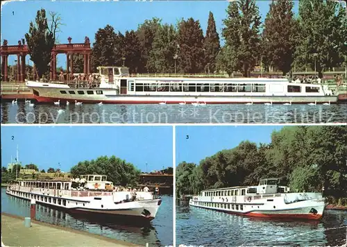 Potsdam Weisse Flotte MS Strandbad Ferch MS Cecilienhof Sanssouci Kat. Potsdam