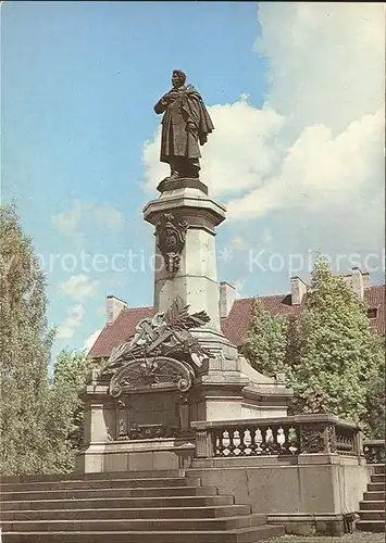 Warszawa Pomnik Adama Michiewicza Kat. Warschau Polen