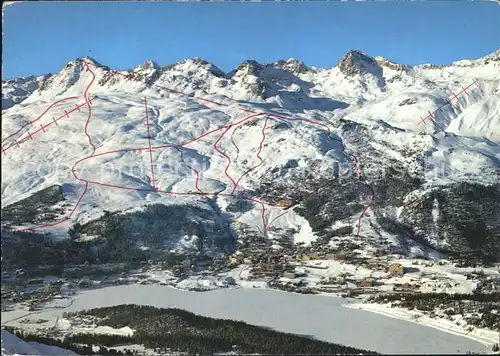 St Moritz GR Ski Gebiet Corviglia Piz Nair Kat. St Moritz