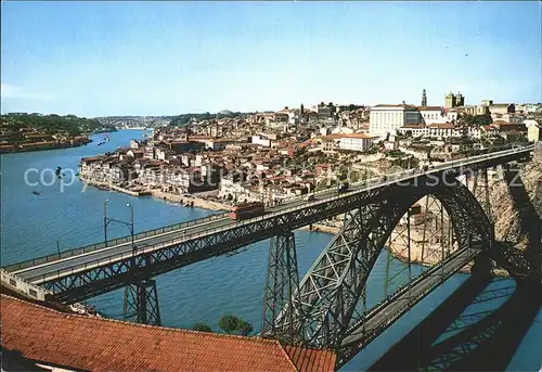 Portugal Hafen Bruecke D. Luis sobre o rio Douro Kat. Portugal