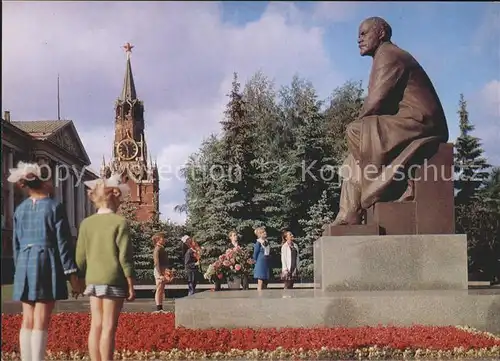Moskau Staue Monument Lenin Kat. Russische Foederation